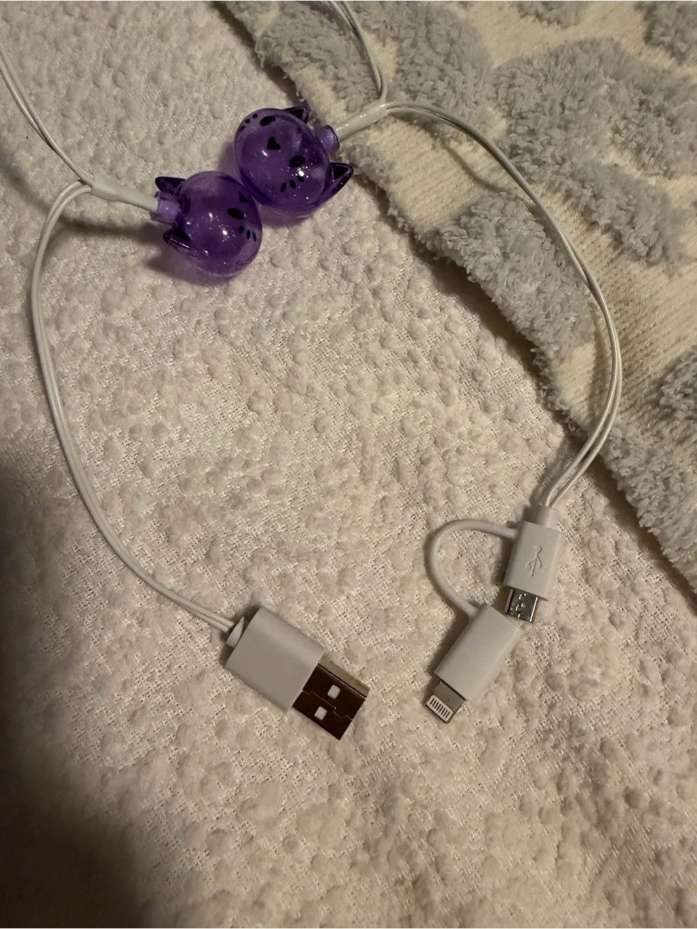 Purple cat Lights USB String